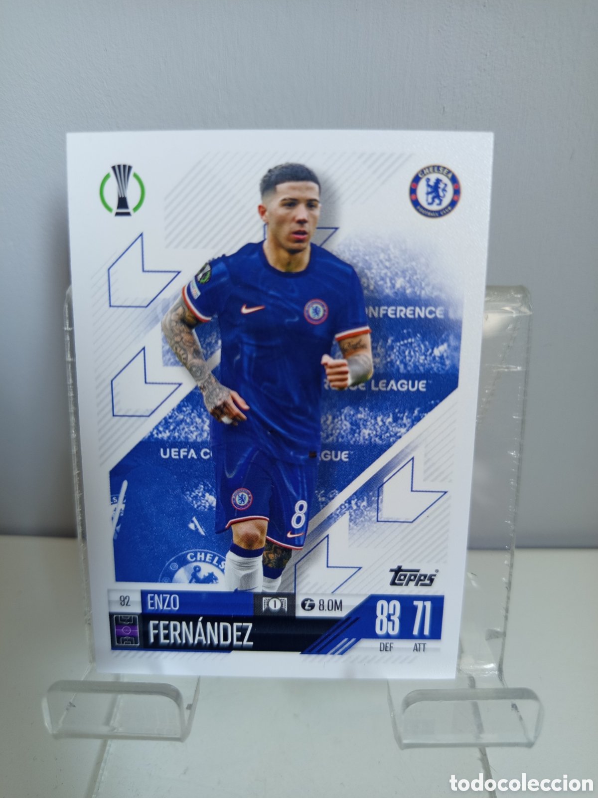 Figurine di Calcio: ❇️ CROMO CARD ⚽ ENZO FERN&Aacute;NDEZ CHELSEA 92 2024 2025 24 25 MATCH ATTAX CHAMPIONS LEAGUE TOPPS ❇️
