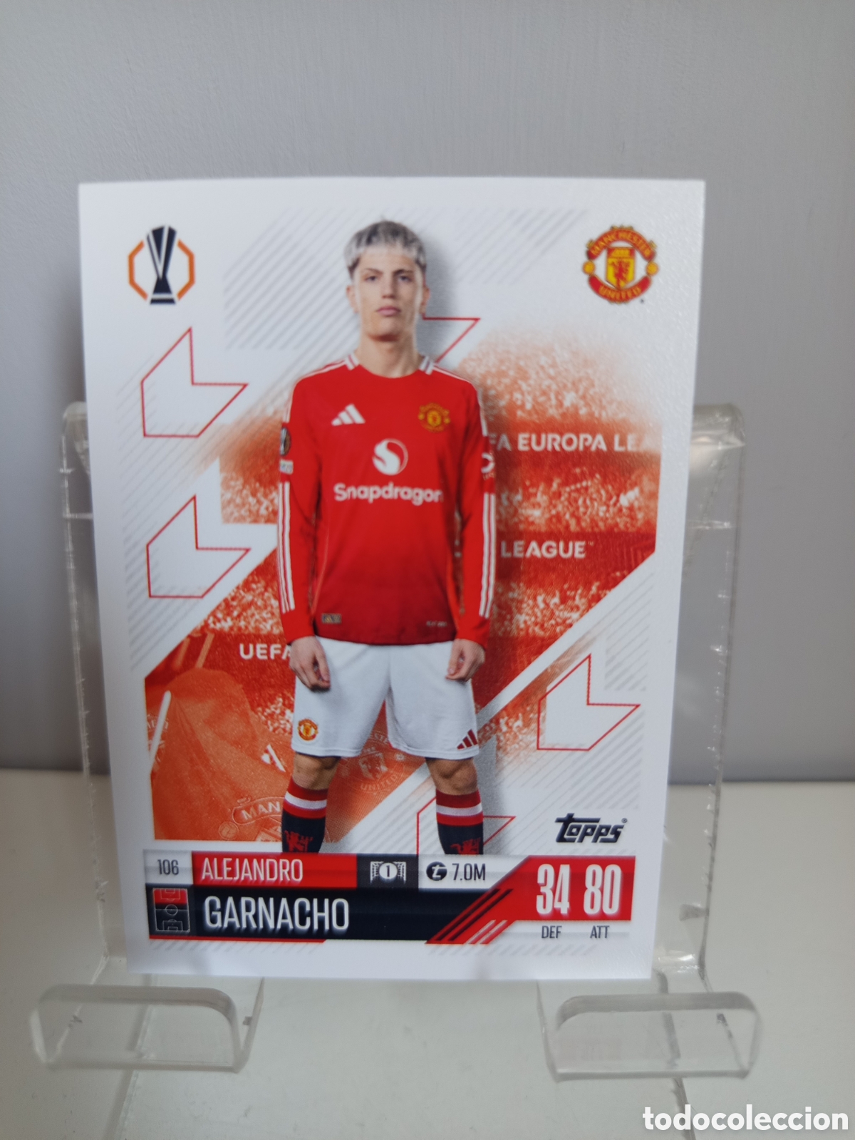 Football Stickers: ❇️ CROMO CARD ⚽ GARNACHO MANCHESTER UNITED 106 2024 2025 24 25 MATCH ATTAX CHAMPIONS LEAGUE TOPPS ❇️