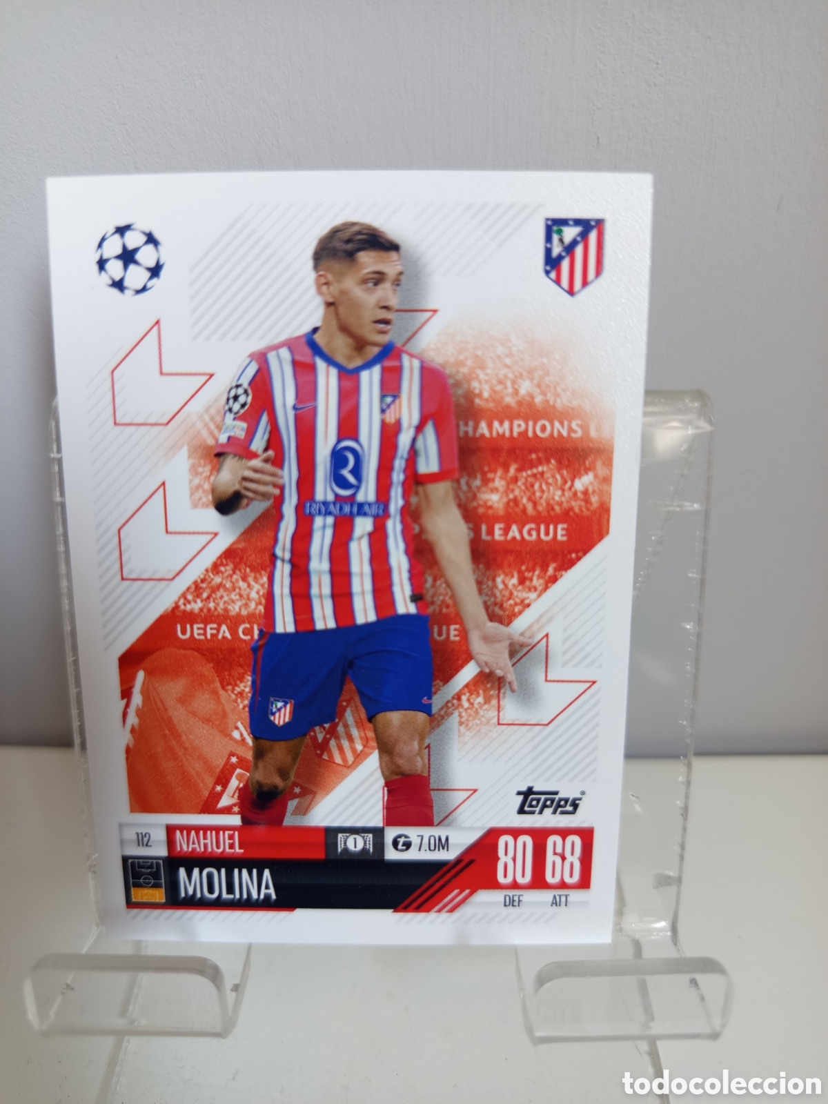 Football Stickers: ❇️ CROMO CARD ⚽ MOLINA ATL&Eacute;TICO DE MADRID 112 2024 2025 24 25 MATCH ATTAX CHAMPIONS LEAGUE TOPPS ❇️