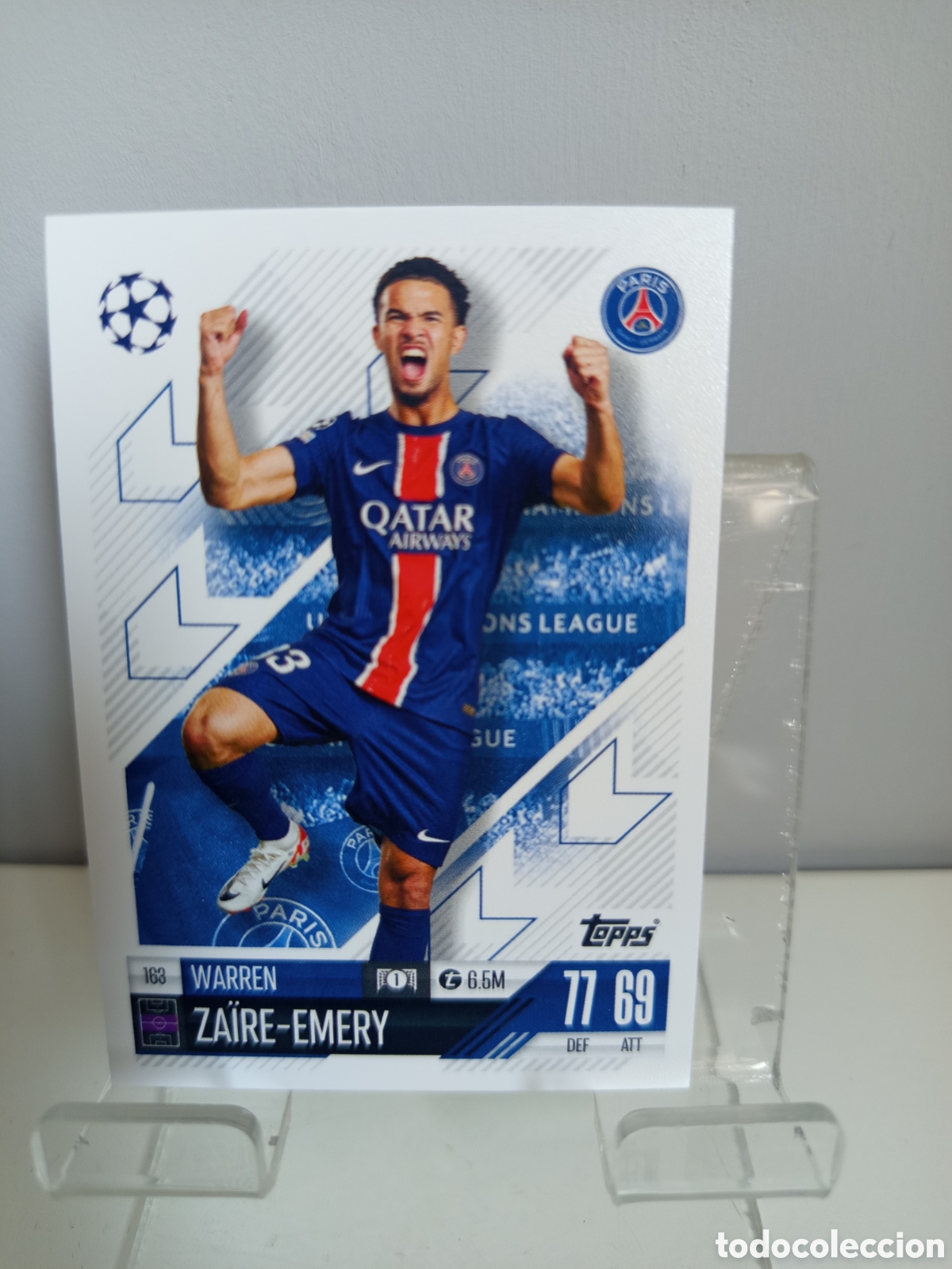 Football Stickers: ❇️ CROMO CARD ⚽ ZAIRE EMERY PSG 163 2024 2025 24 25 MATCH ATTAX CHAMPIONS LEAGUE TOPPS ❇️