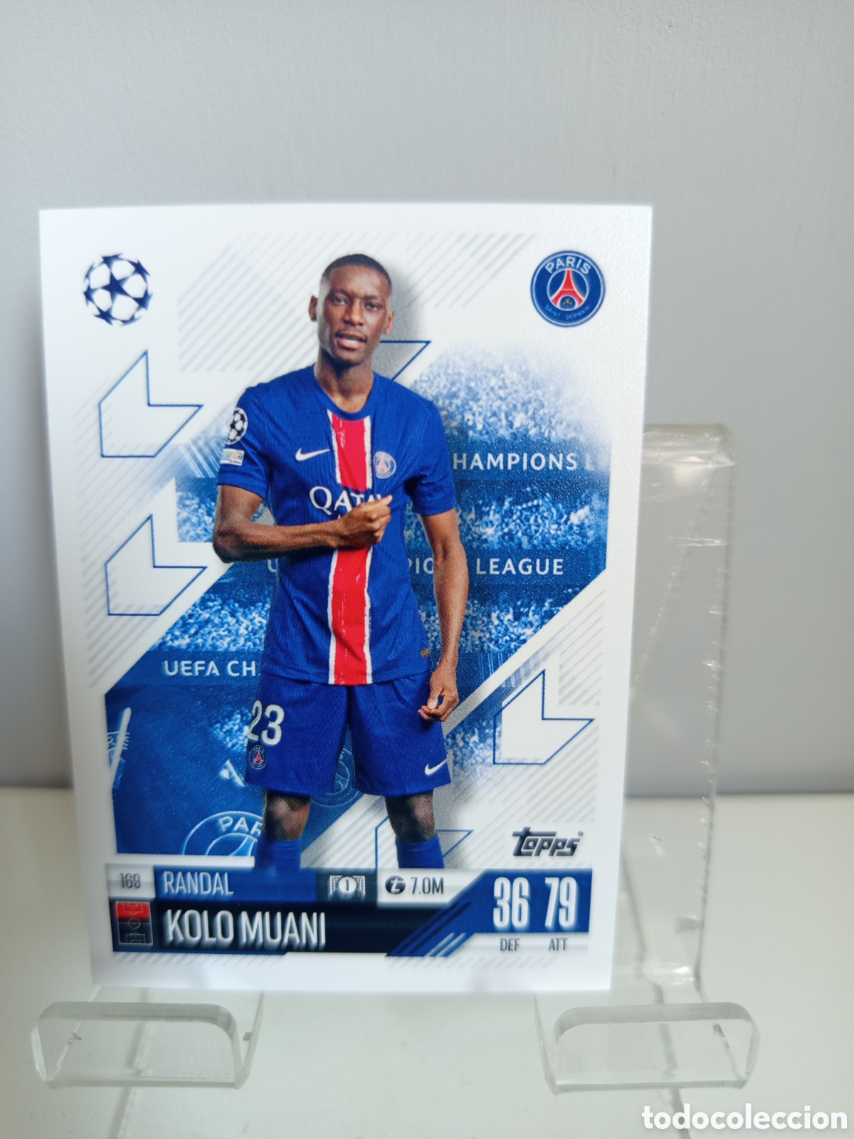 Cromos de f&uacute;tbol: ❇️ CROMO CARD ⚽ KOLO MUANI PSG 169 2024 2025 24 25 MATCH ATTAX CHAMPIONS LEAGUE TOPPS ❇️