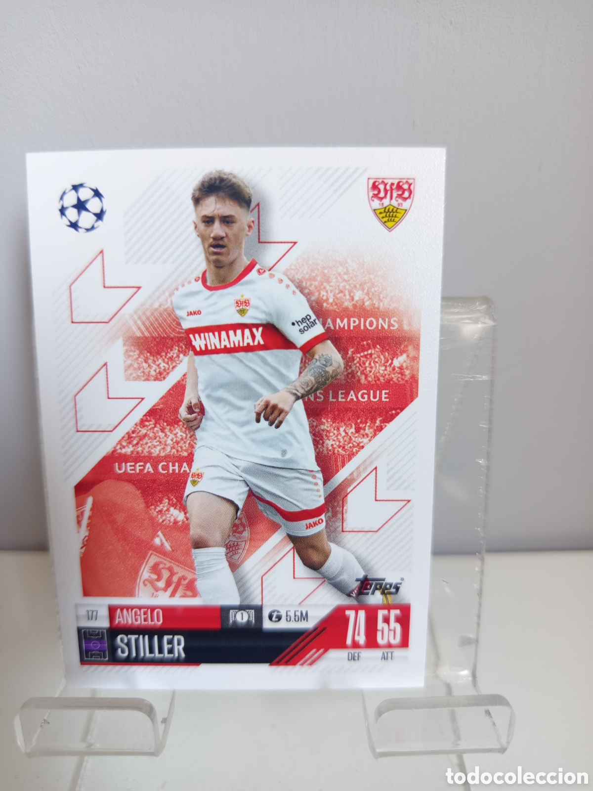 Cromos de f&uacute;tbol: ❇️ CROMO CARD ⚽ STILLER STUTTGART 177 2024 2025 24 25 MATCH ATTAX CHAMPIONS LEAGUE TOPPS ❇️