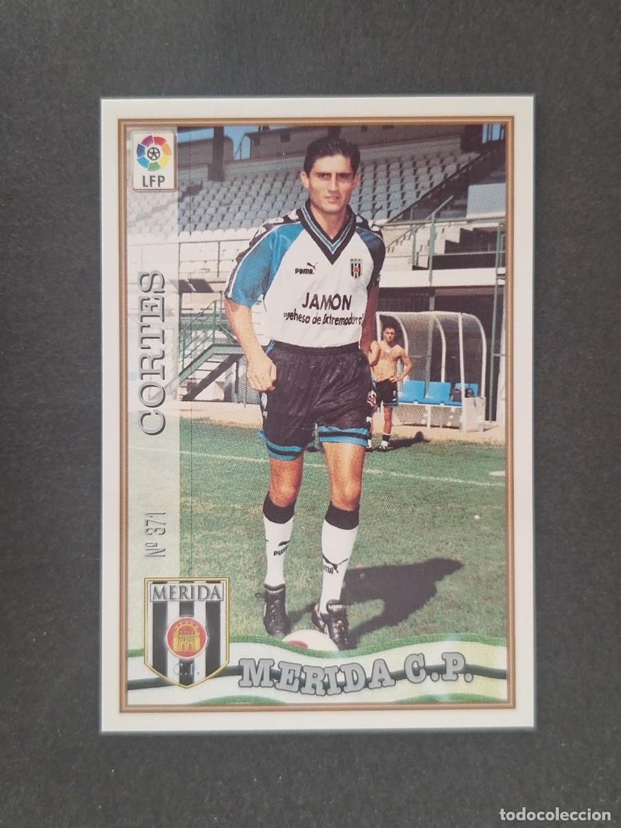 Cromos de f&uacute;tbol: L1 CORTES C. P. MERIDA 371 MUNDICROMO LAS FICHAS DE LA LIGA 1997 1998 97 98
