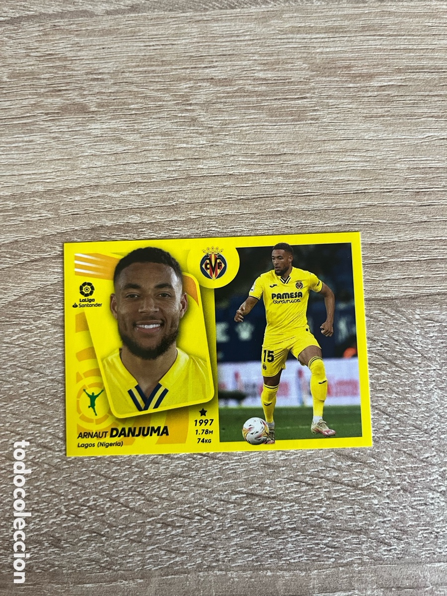 Cromos de f&uacute;tbol: 40 DANJUMA &Uacute;LTIMOS FICHAJES LIGA ESTE EDICIONES ESTE 2021 2022 21 22 VILLARREAL