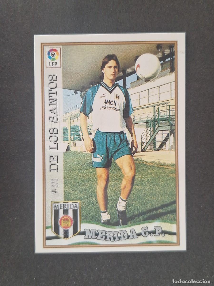 Cromos de f&uacute;tbol: L1 DE LOS SANTOS C. P. MERIDA 373 MUNDICROMO LAS FICHAS DE LA LIGA 1997 1998 97 98