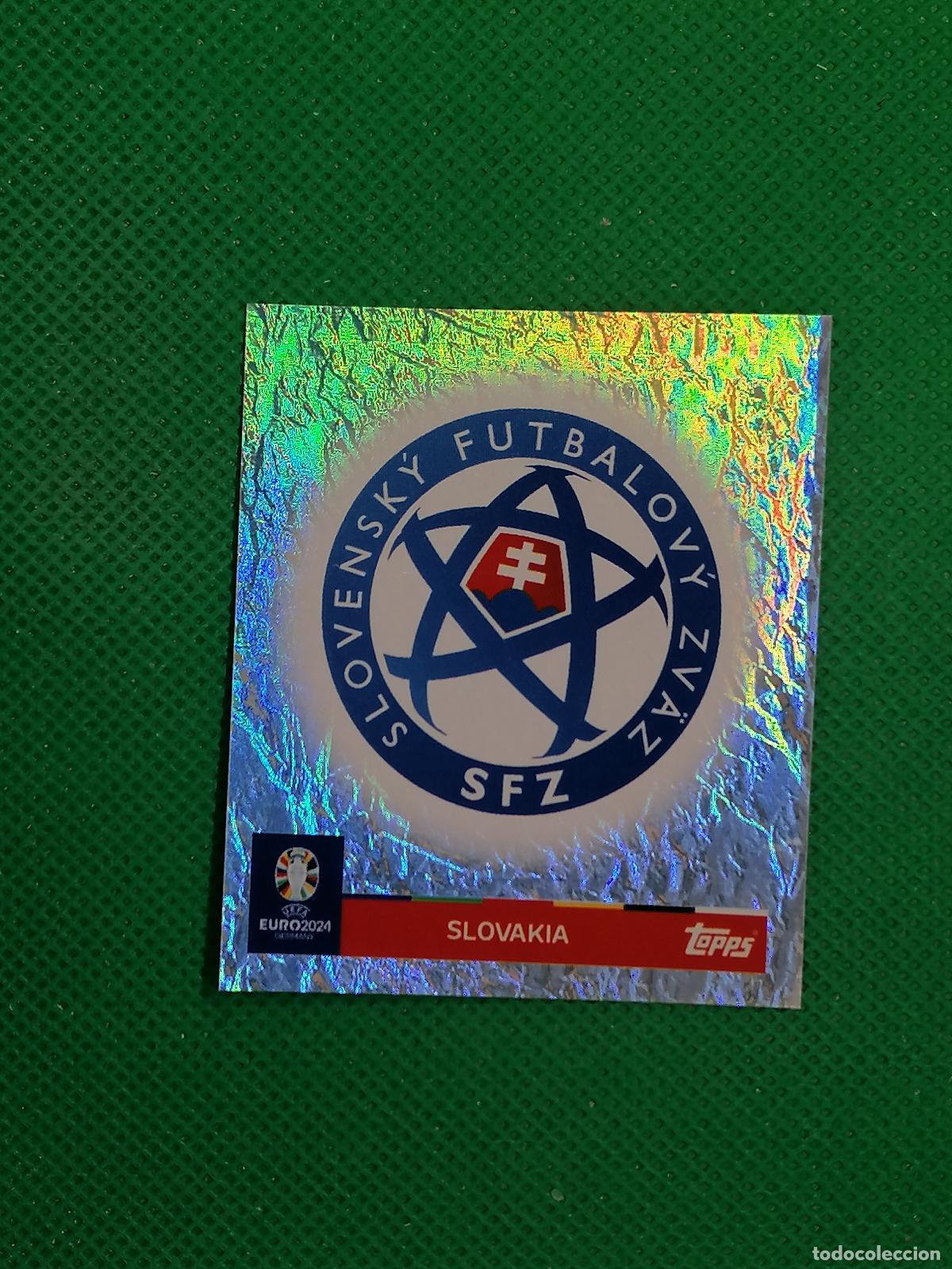 Cromos de f&uacute;tbol: SVK 1 SVK1 ESCUDO SLOVAKIA PARALELA ⚽ TOPPS EURO 2024 24 GERMANY STICKERS ⚽
