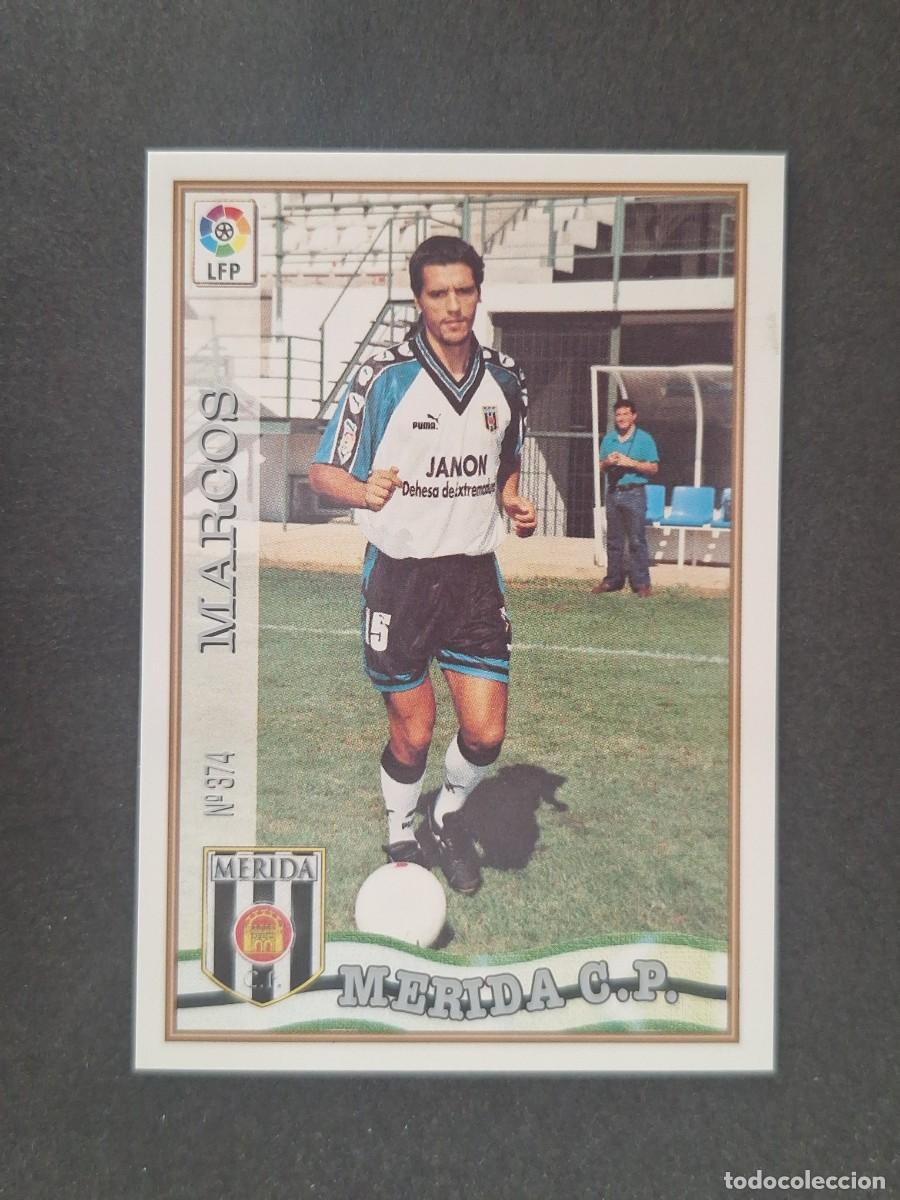 Cromos de f&uacute;tbol: L1 MARCOS C. P. MERIDA 374 MUNDICROMO LAS FICHAS DE LA LIGA 1997 1998 97 98