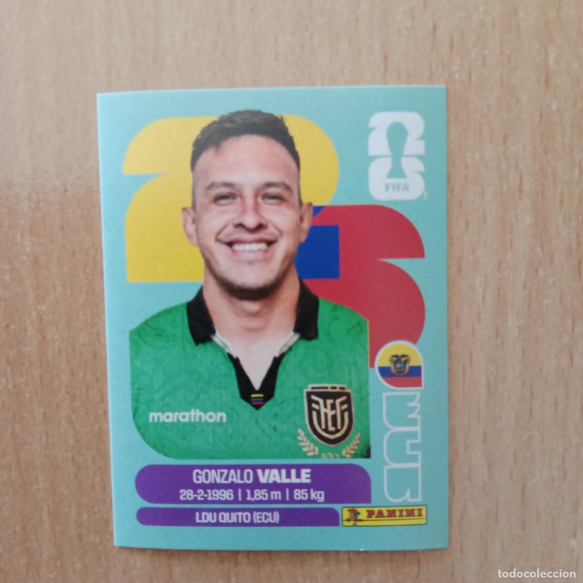 Cromos de f&uacute;tbol: GONZALO VALLE , ECUADOR , STICKER CROMO N&ordm; ECU 3 , FIFA WORLD CUP 2026 - PANINI - A&Ntilde;O 2026.