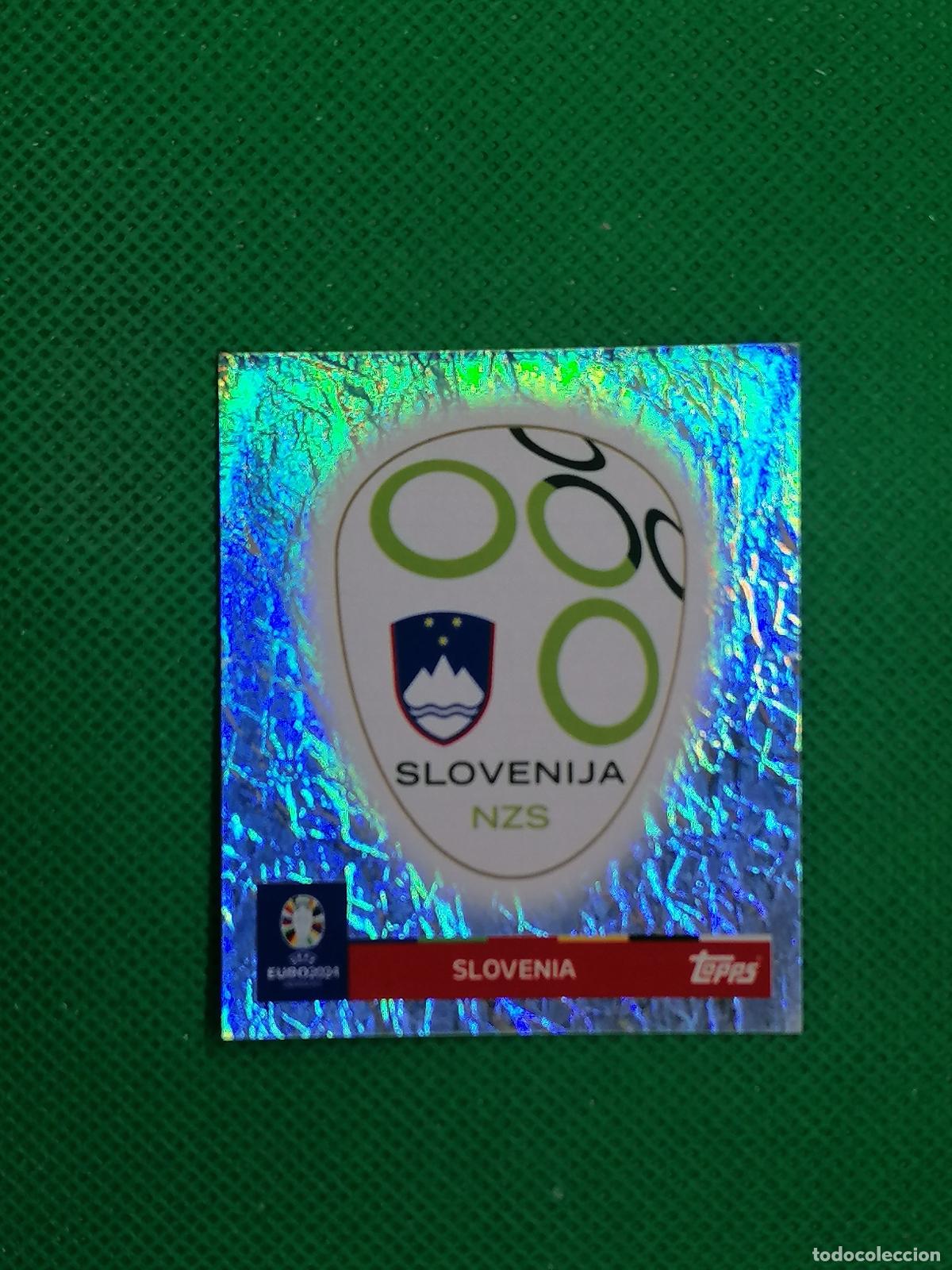 Cromos de f&uacute;tbol: SVN 1 SVN1 ESCUDO ESLOVENIA PARALELA ⚽ TOPPS EURO 2024 24 GERMANY STICKERS ⚽