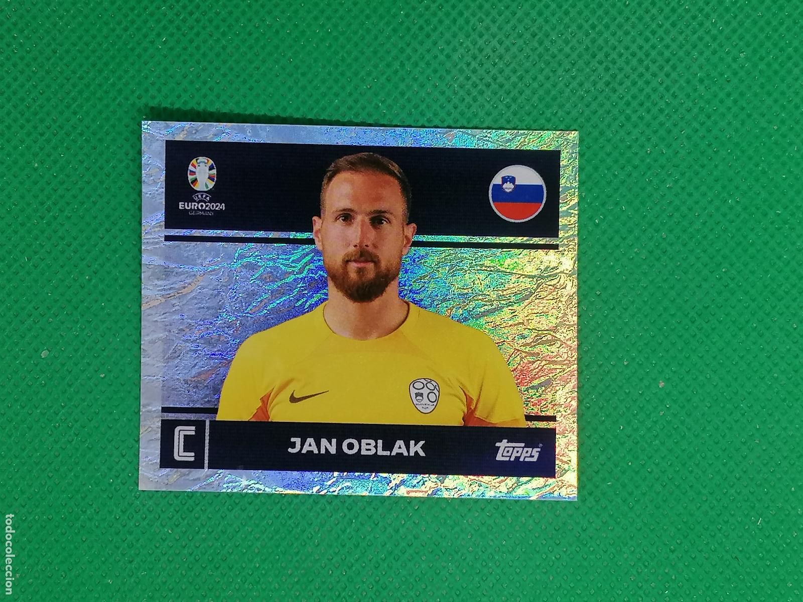 Cromos de f&uacute;tbol: SVN 2 SVN2 JAN OBLAK ESLOVENIA PARALELA ⚽ TOPPS EURO 2024 24 GERMANY STICKERS ⚽