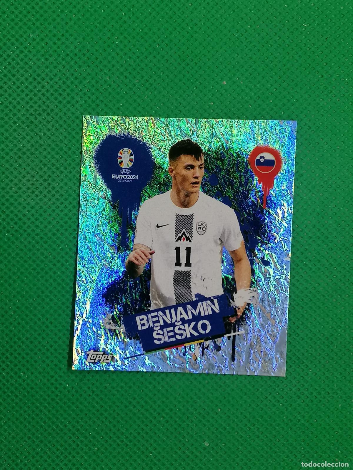 Cromos de f&uacute;tbol: SVN 3 SVN3 BENJAMIN SESKO ESLOVENIA PARALELA ⚽ TOPPS EURO 2024 24 GERMANY STICKERS ⚽