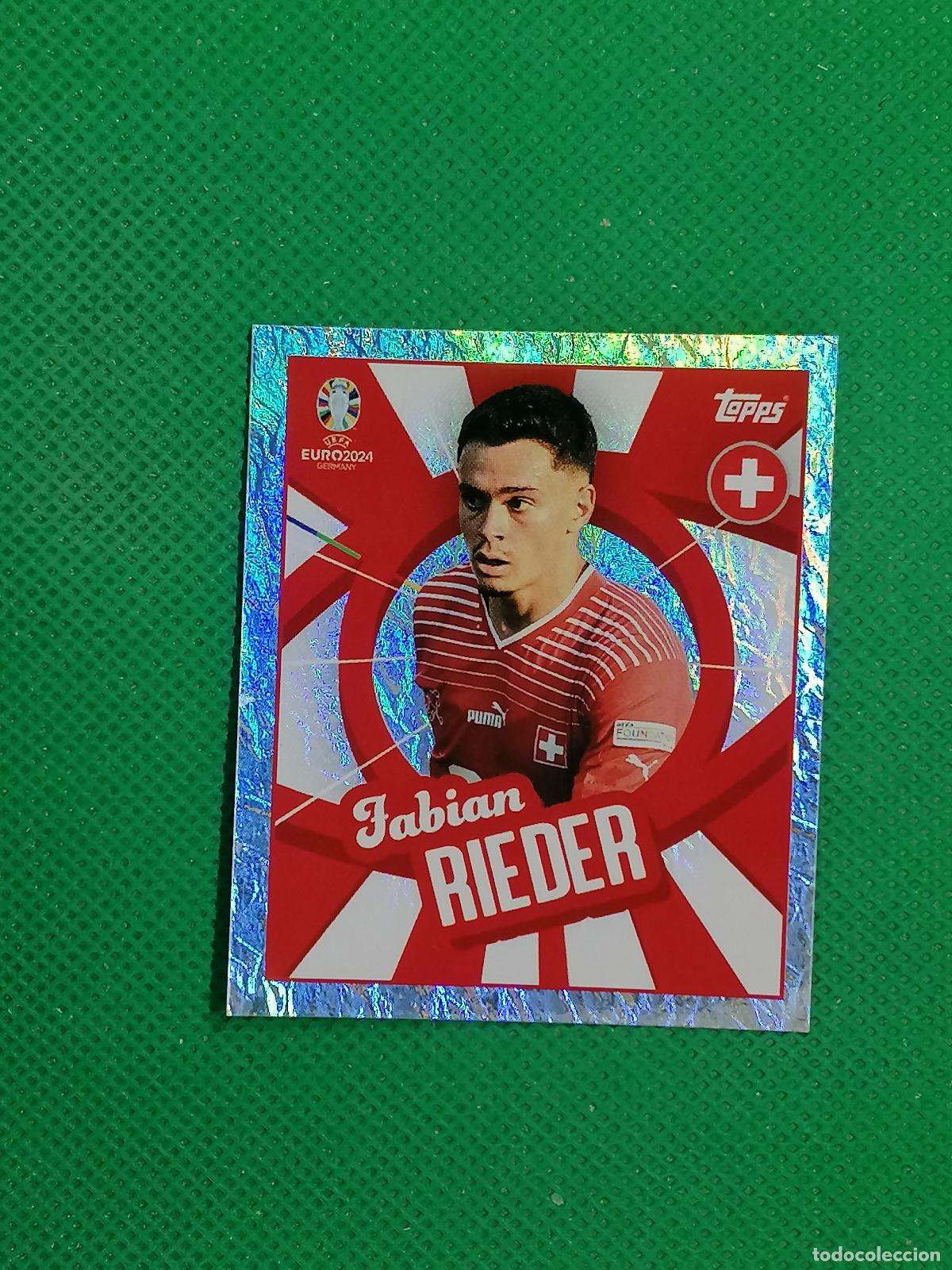 Cromos de f&uacute;tbol: SUI PTW SUIPTW FABIAN RIEDER SUIZA PARALELA ⚽ TOPPS EURO 2024 24 GERMANY STICKERS ⚽