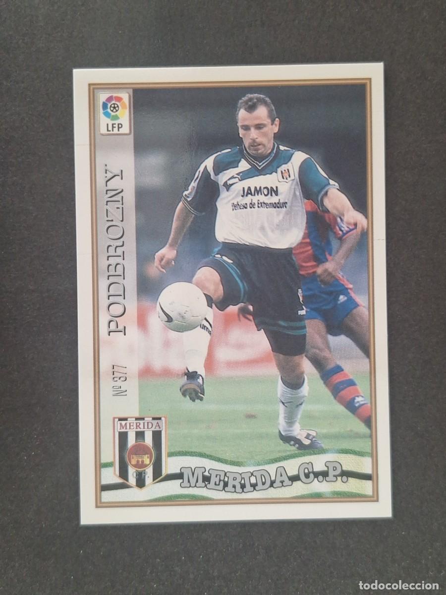Cromos de f&uacute;tbol: L1 PODBROZNY C. P. MERIDA 377 MUNDICROMO LAS FICHAS DE LA LIGA 1997 1998 97 98