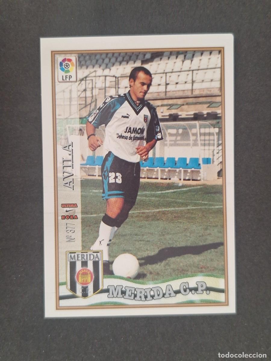 Cartes &agrave; collectionner de Football: L1 AVILA C. P. MERIDA 377 ULTIMA HORA MUNDICROMO LAS FICHAS DE LA LIGA 1997 1998 97 98