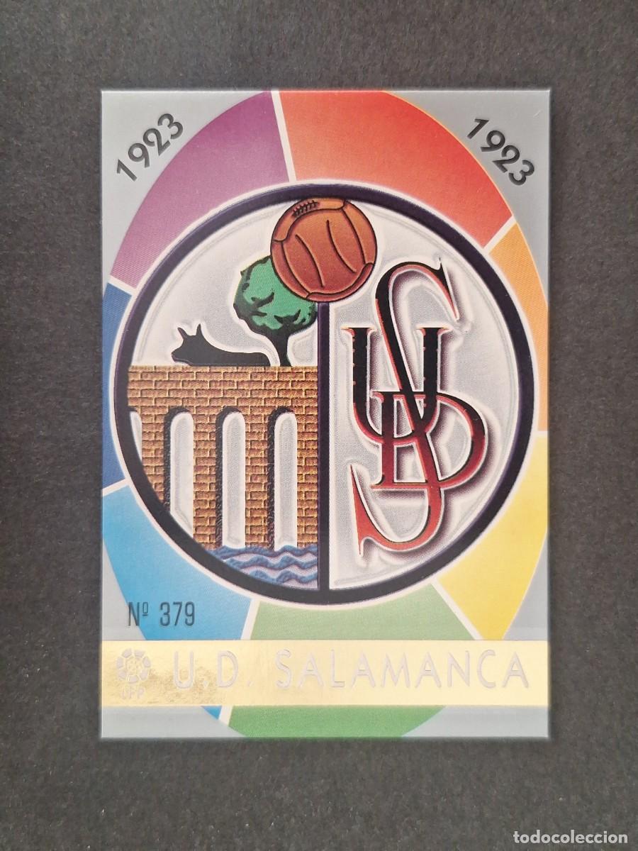 Cromos de f&uacute;tbol: L1 ESCUDO U. D. SALAMANCA 379 MUNDICROMO LAS FICHAS DE LA LIGA 1997 1998 97 98