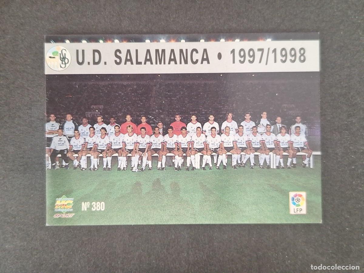 Cromos de f&uacute;tbol: L1 EQUIPO U. D. SALAMANCA 380 MUNDICROMO LAS FICHAS DE LA LIGA 1997 1998 97 98