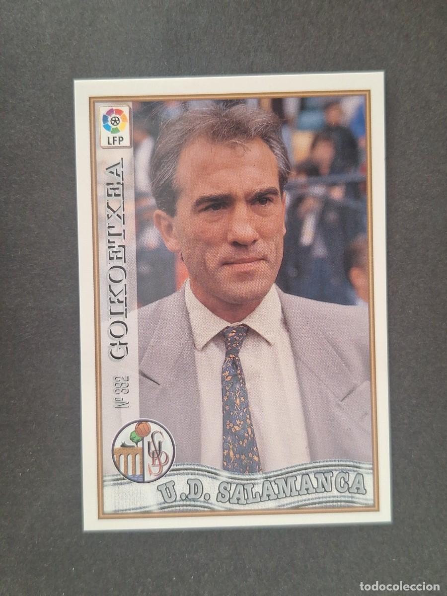 Cromos de f&uacute;tbol: L1 GOIKOETXEA ENTRENADOR U. D. SALAMANCA 382 MUNDICROMO LAS FICHAS DE LA LIGA 1997 1998 97 98