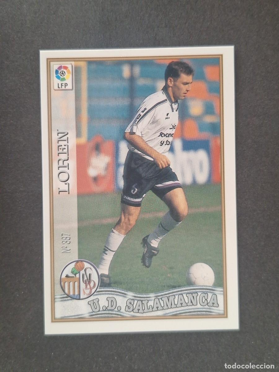 Cromos de f&uacute;tbol: L1 LOREN U. D. SALAMANCA 387 MUNDICROMO LAS FICHAS DE LA LIGA 1997 1998 97 98