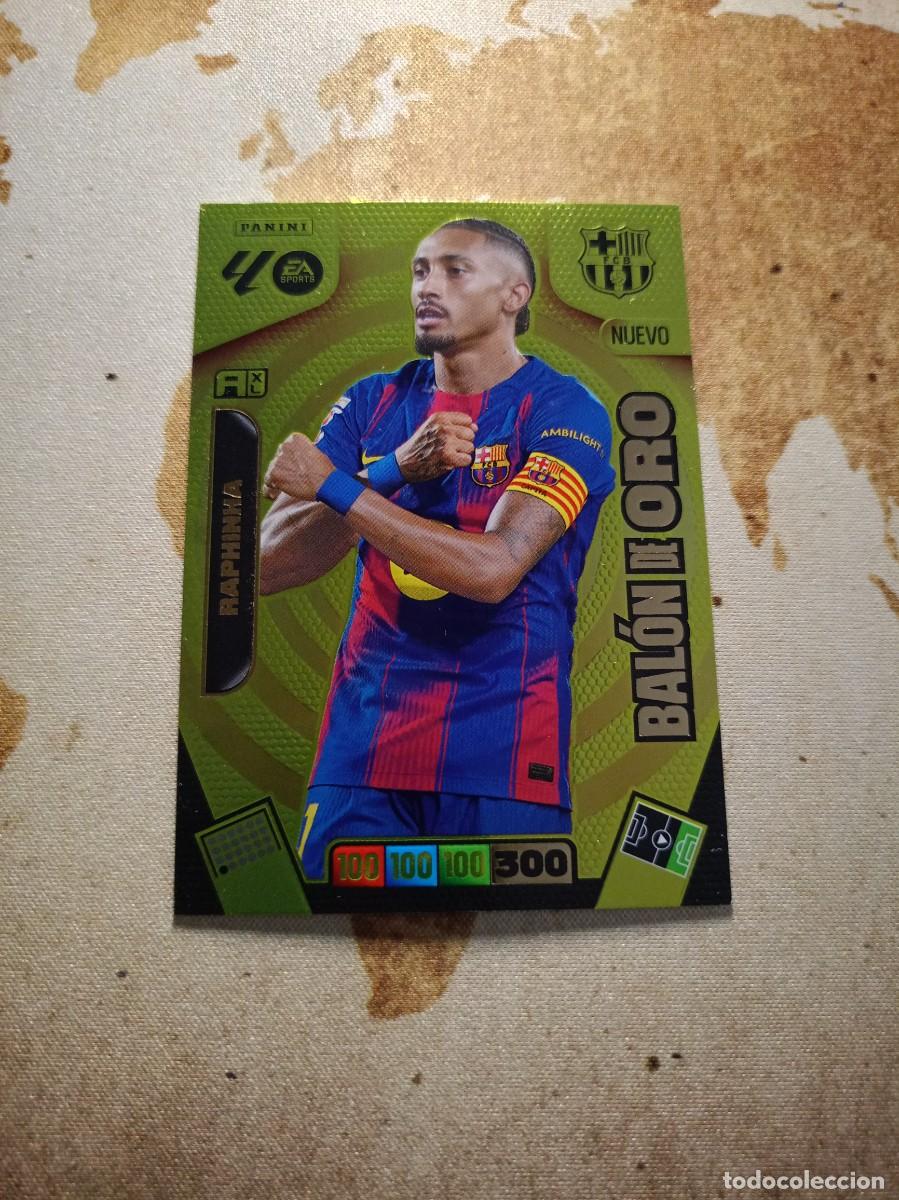 Cromos de f&uacute;tbol: Bal&oacute;n de oro NUEVO RAPHINHA Adrenalyn 2025-26
