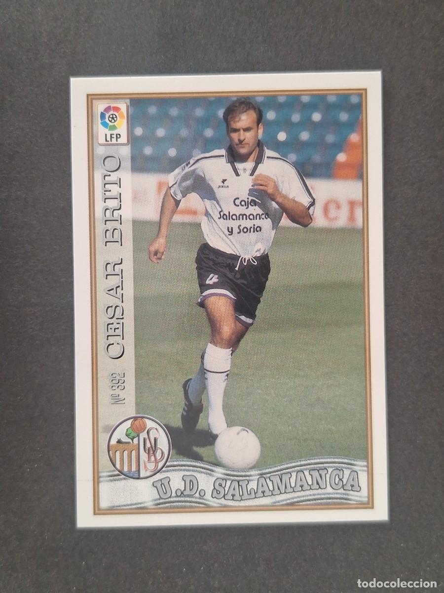 Cartes &agrave; collectionner de Football: L1 CESAR BRITO U. D. SALAMANCA 392 MUNDICROMO LAS FICHAS DE LA LIGA 1997 1998 97 98