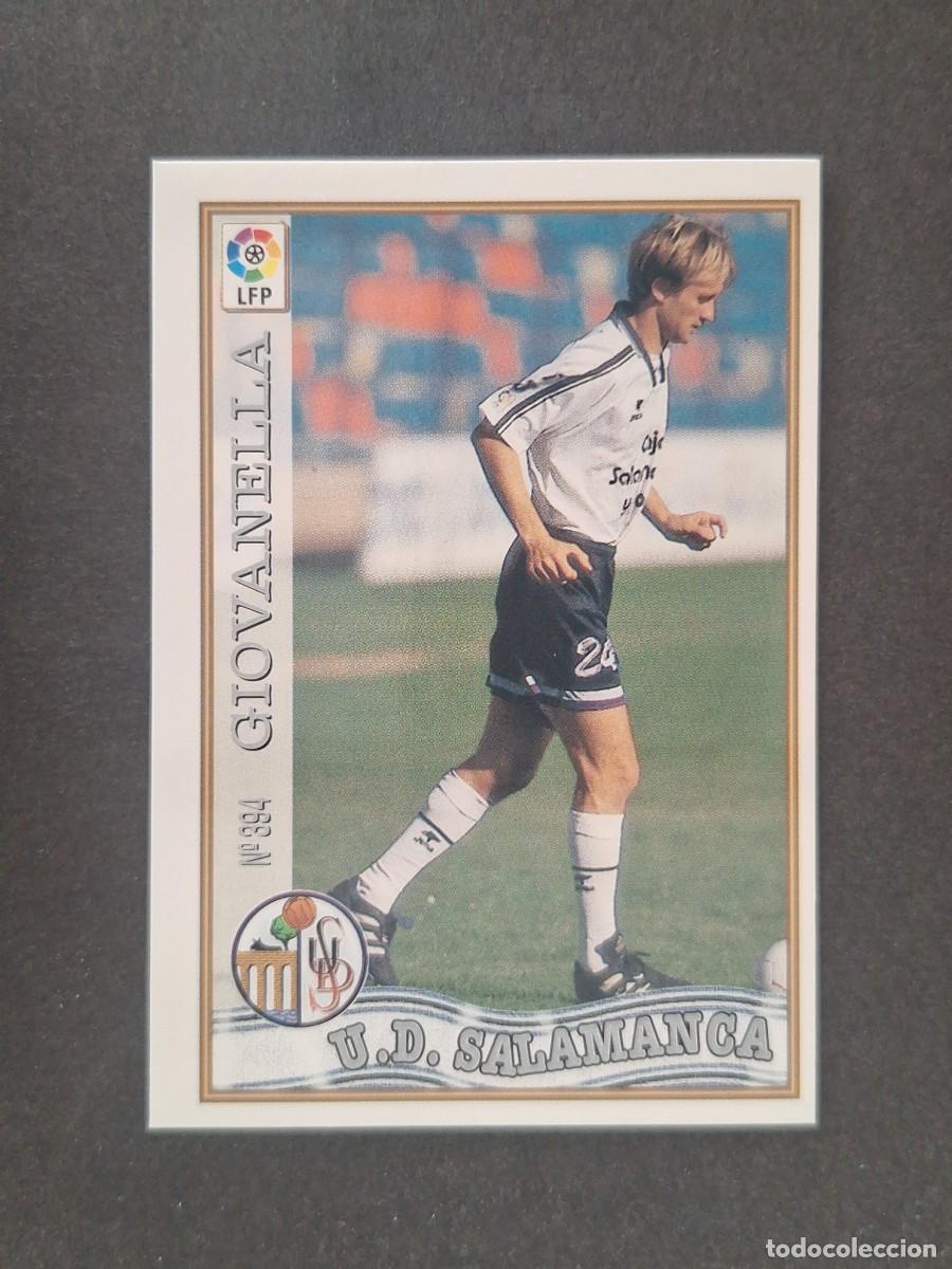 Cromos de f&uacute;tbol: L1 GIOVANELLA U. D. SALAMANCA 394 MUNDICROMO LAS FICHAS DE LA LIGA 1997 1998 97 98