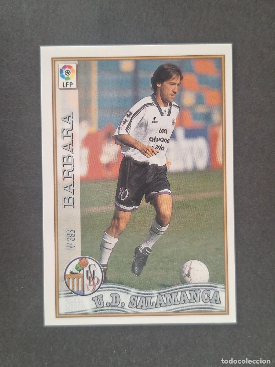 Cromos de f&uacute;tbol: L1 BARBARA U. D. SALAMANCA 398 MUNDICROMO LAS FICHAS DE LA LIGA 1997 1998 97 98
