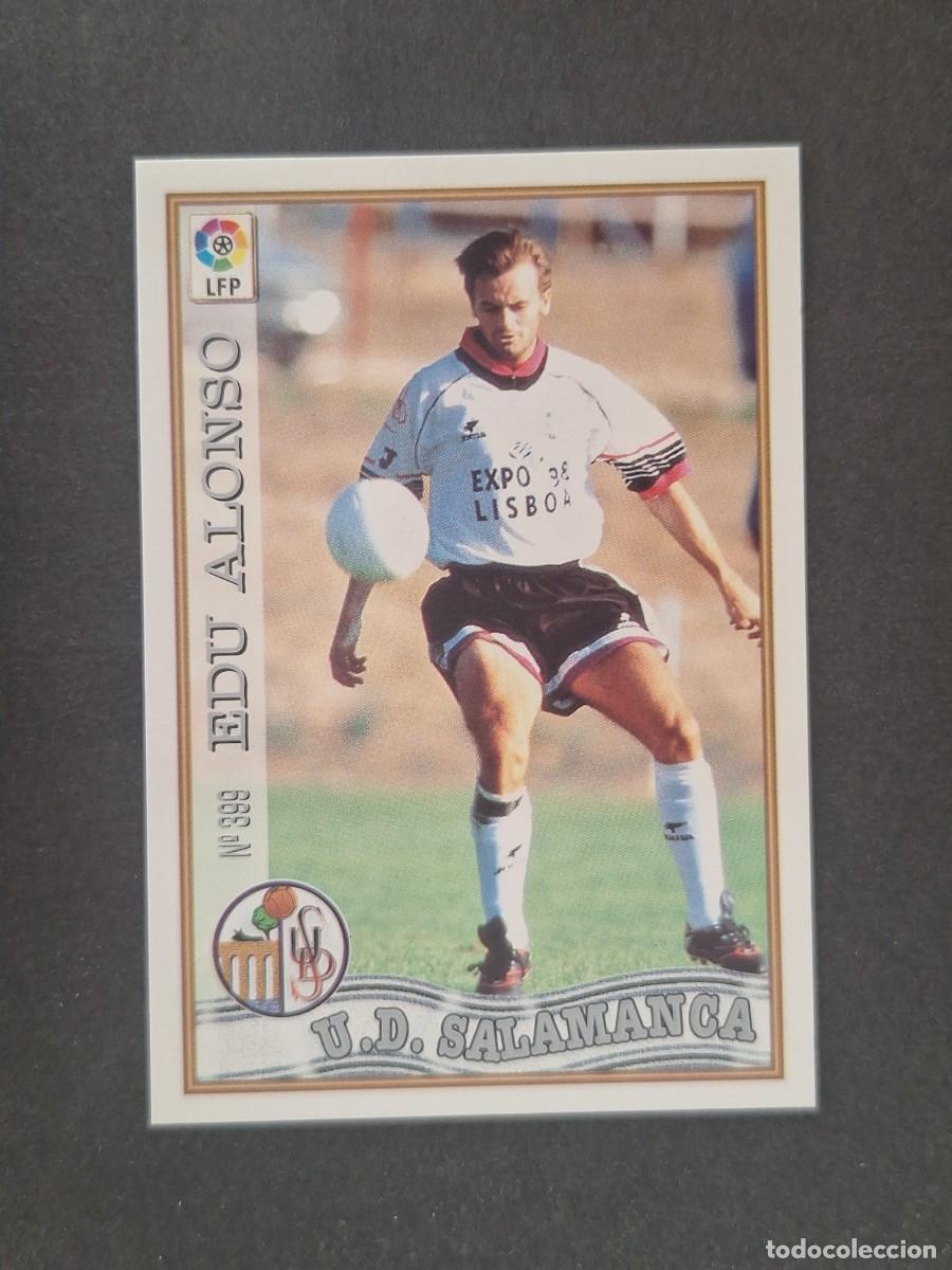 Cromos de f&uacute;tbol: L1 EDU ALONSO U. D. SALAMANCA 399 MUNDICROMO LAS FICHAS DE LA LIGA 1997 1998 97 98