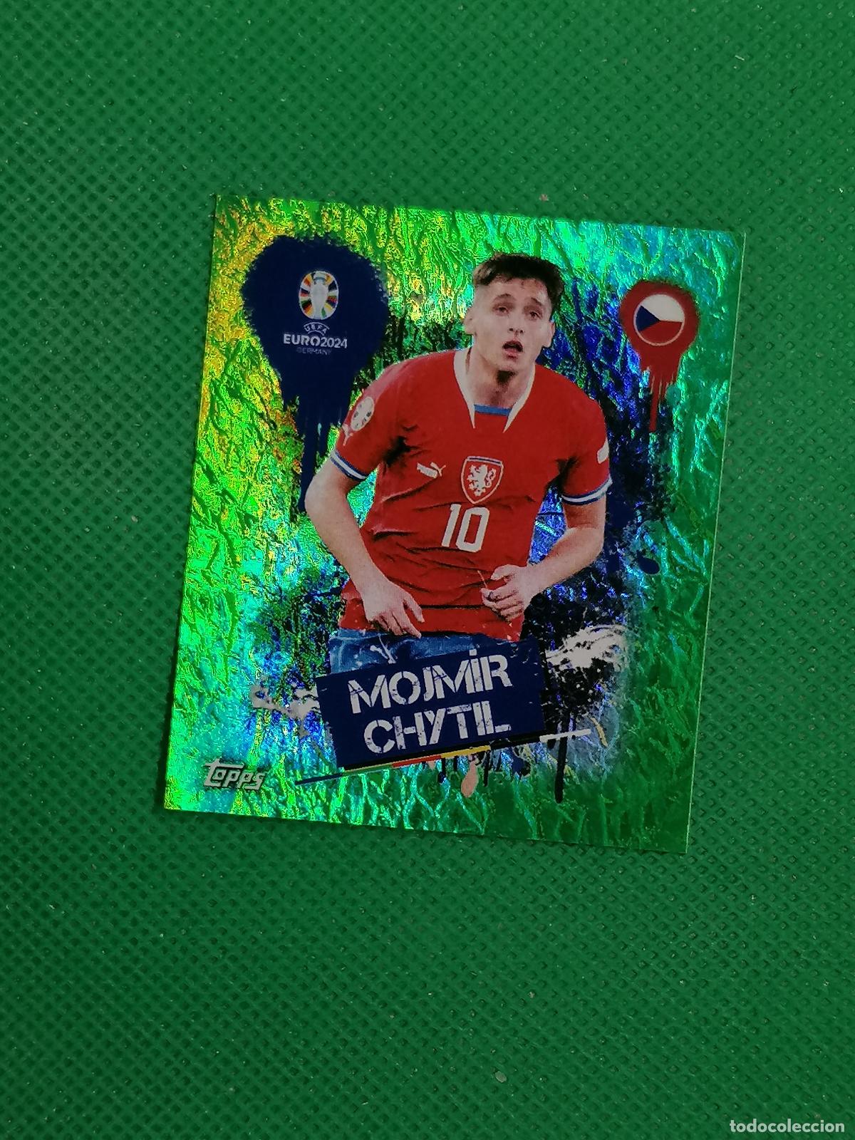 Cromos de f&uacute;tbol: CZE 3 CZE3 MOJMIR CHYTIL REPUBLICA CHECA PARALELA VERDE ⚽ TOPPS EURO 2024 24 GERMANY STICKERS ⚽