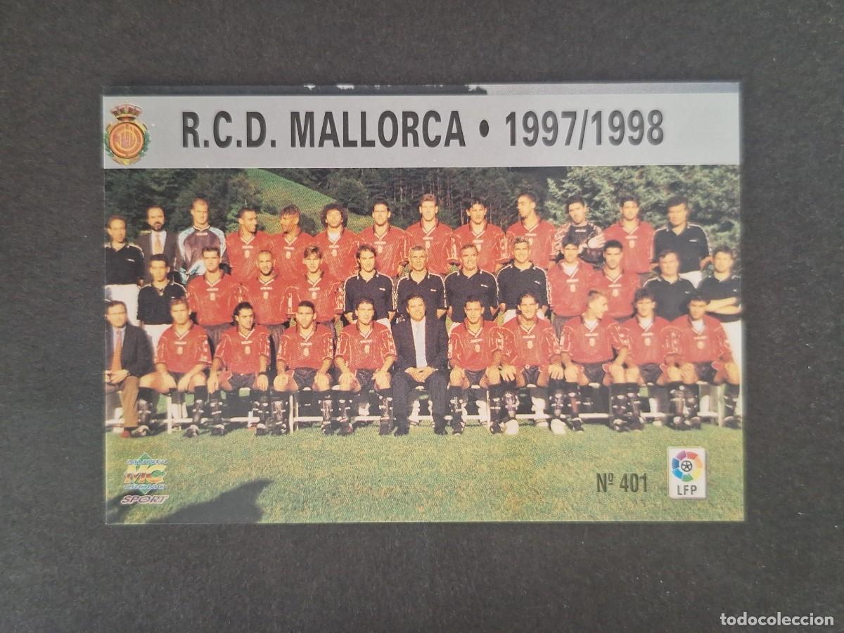 Cromos de f&uacute;tbol: L1 EQUIPO R. C. D. MALLORCA 401 MUNDICROMO LAS FICHAS DE LA LIGA 1997 1998 97 98