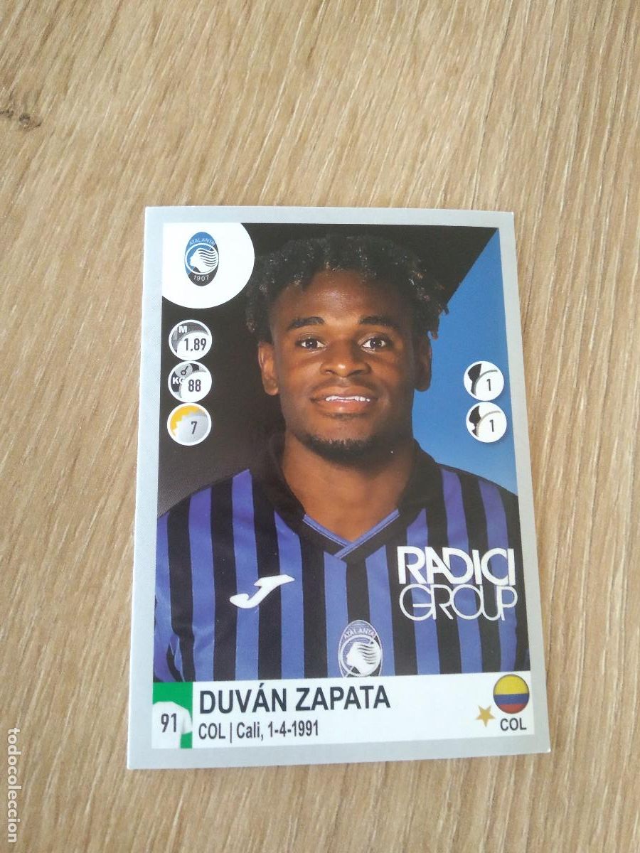 Fu&szlig;ball-Sticker: 57 DUVAN ZAPATA ATALANTA CROMO FUTBOL PANINI LIGA ITALIA 20-21 CALCIATORI 2020-2021
