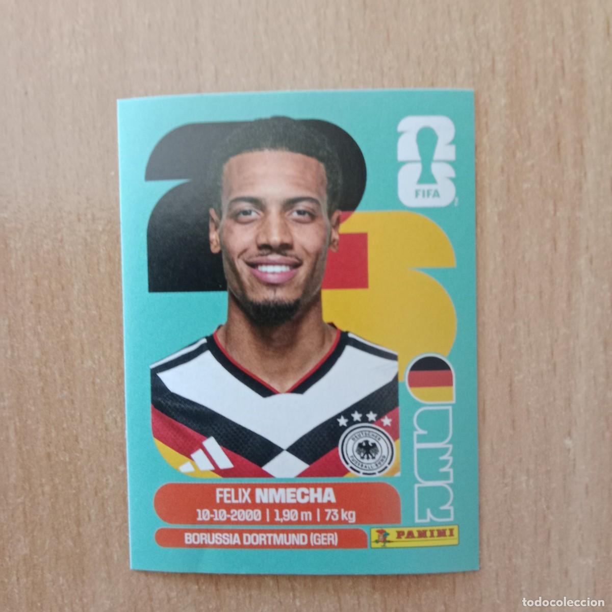 Football Stickers: FELIX NMECHA , ALEMANIA , STICKER CROMO N&ordm; GER 12 , FIFA WORLD CUP 2026 - PANINI - A&Ntilde;O 2026.