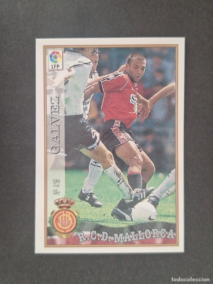 Football Stickers: L1 GALVEZ R. C. D. MALLORCA 419 MUNDICROMO LAS FICHAS DE LA LIGA 1997 1998 97 98