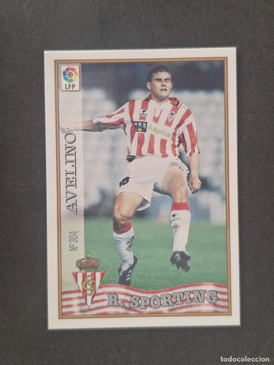 Cromos de f&uacute;tbol: L1 AVELINO SPORTING DE GIJON 304 MUNDICROMO LAS FICHAS DE LA LIGA 1997 1998 97 98