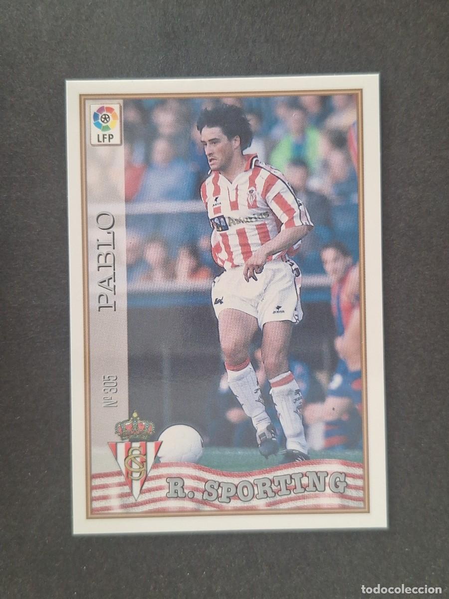 Cromos de f&uacute;tbol: L1 PABLO SPORTING DE GIJON 305 MUNDICROMO LAS FICHAS DE LA LIGA 1997 1998 97 98
