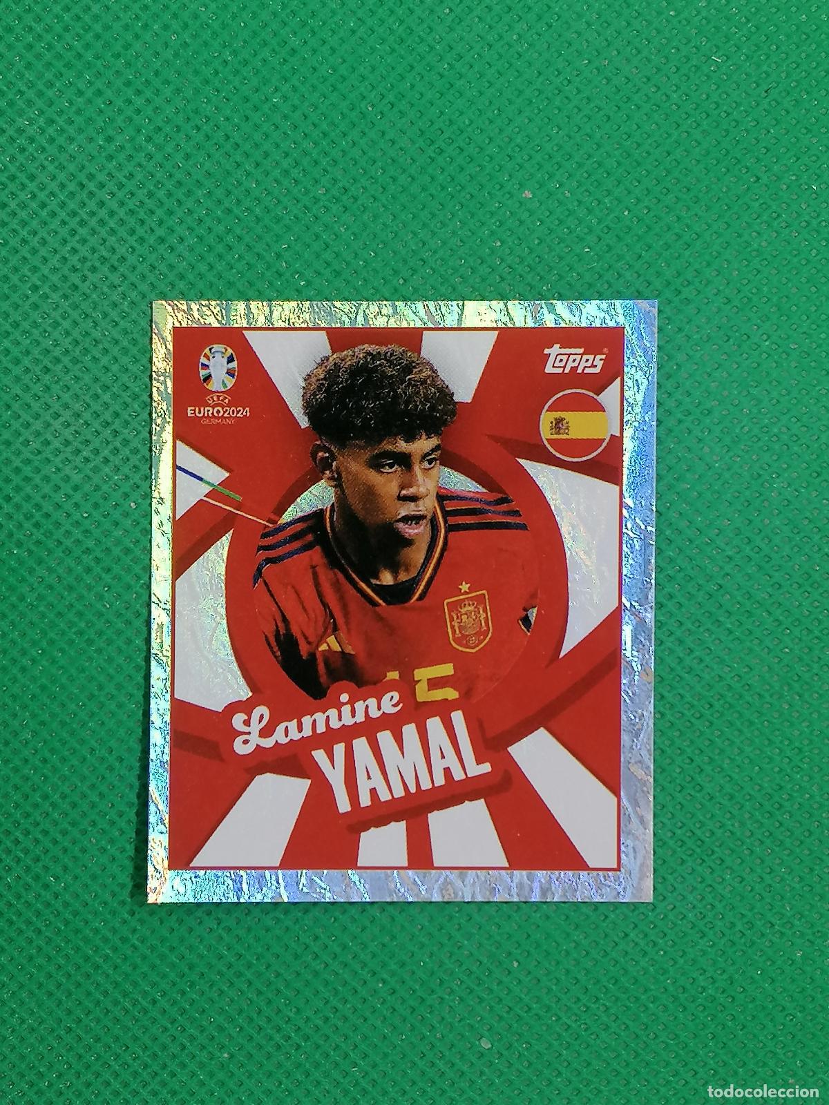 Cromos de f&uacute;tbol: ESP PTW ESPPTW LAMINE YAMAL ESPA&Ntilde;A SPAIN ROOKIE PARALELA ⚽ TOPPS EURO 2024 24 GERMANY STICKERS ⚽
