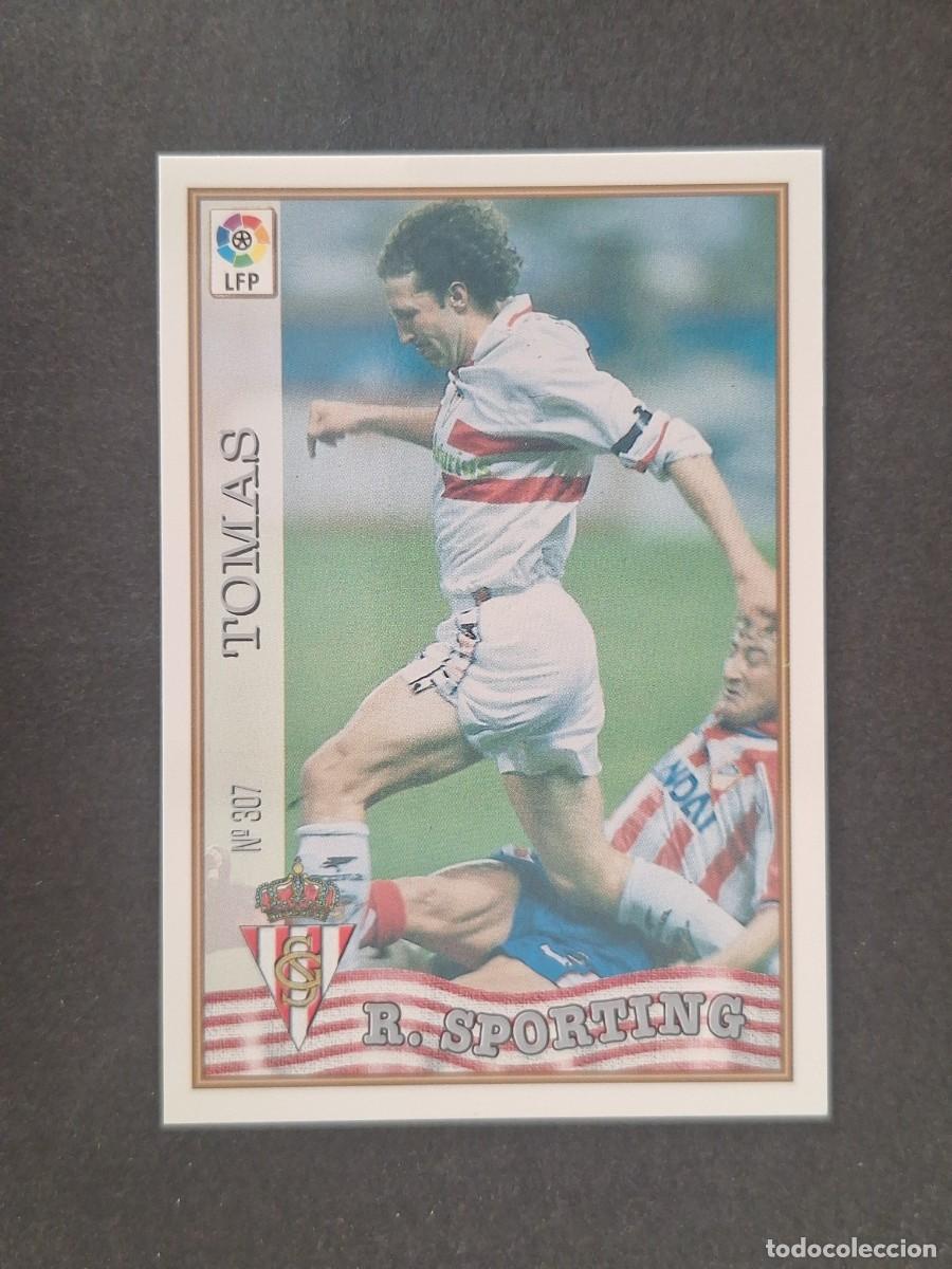 Cromos de f&uacute;tbol: L1 TOMAS SPORTING DE GIJON 307 MUNDICROMO LAS FICHAS DE LA LIGA 1997 1998 97 98