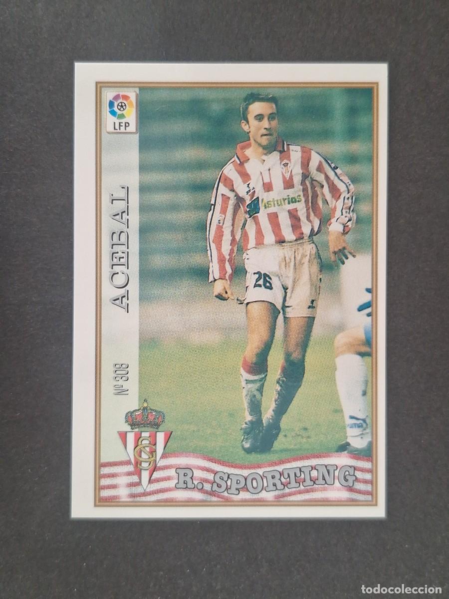 Cromos de f&uacute;tbol: L1 ACEBAL SPORTING DE GIJON 308 MUNDICROMO LAS FICHAS DE LA LIGA 1997 1998 97 98