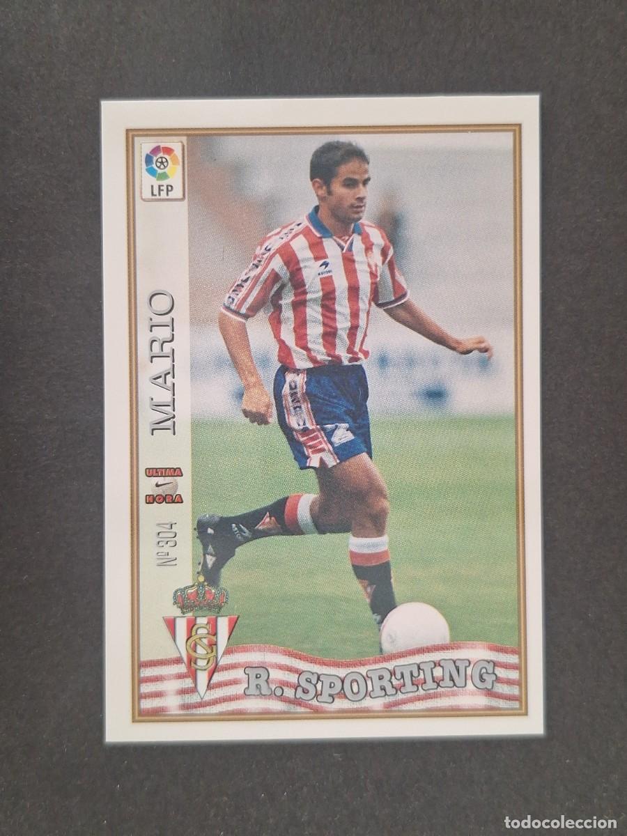 Fu&szlig;ball-Sticker: L1 MARIO SPORTING DE GIJON 304 ULTIMA HORA MUNDICROMO LAS FICHAS DE LA LIGA 1997 1998 97 98