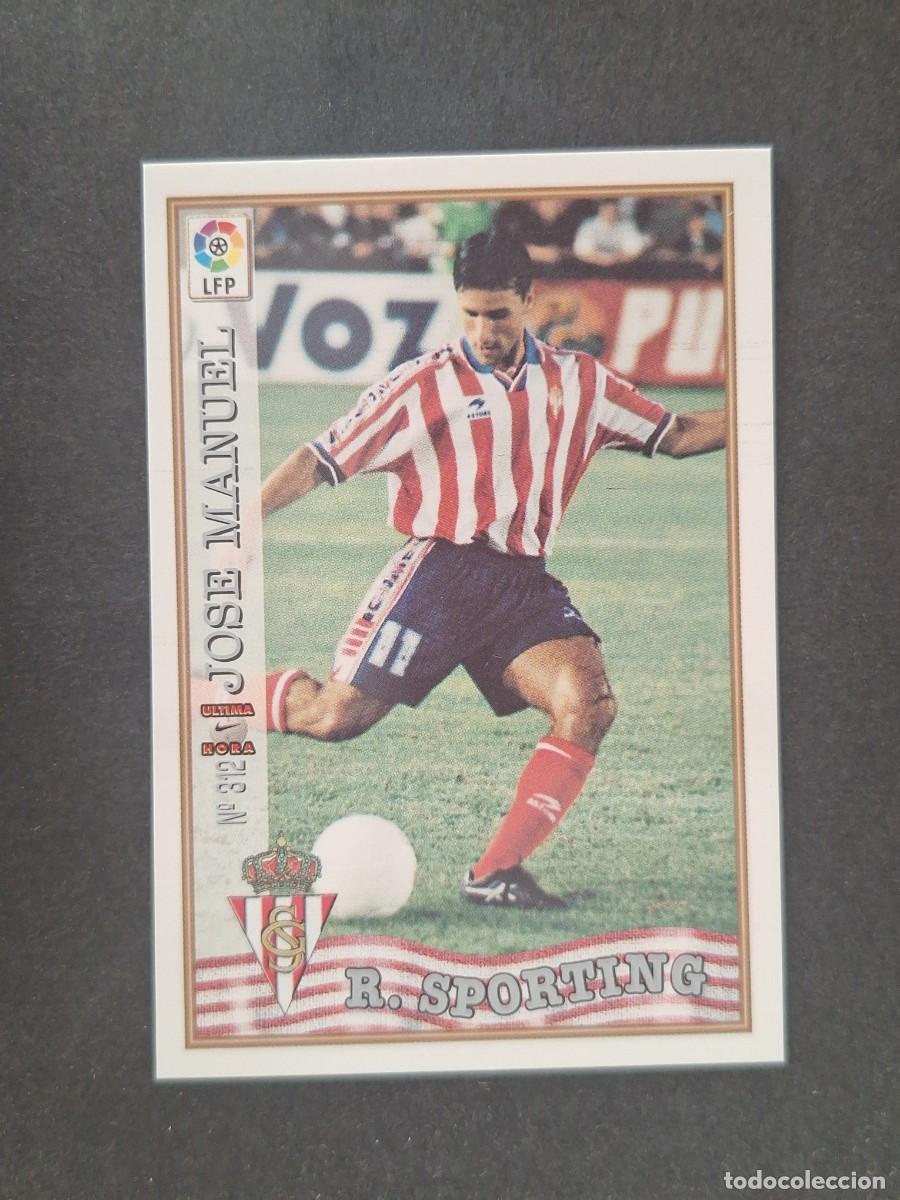 Fu&szlig;ball-Sticker: L1 JOSE MANUEL SPORTING DE GIJON 312 ULTIMA HORA MUNDICROMO LAS FICHAS DE LA LIGA 1997 1998 97 98