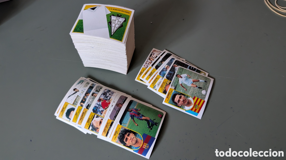Fu&szlig;ball-Sticker: LOTE 370 CROMOS DIFERENTES LIGA ESTE 1991/92 91 92 CARTON NUNCA PEGADOS, CON 24 FICHAJES Y COLOCAS