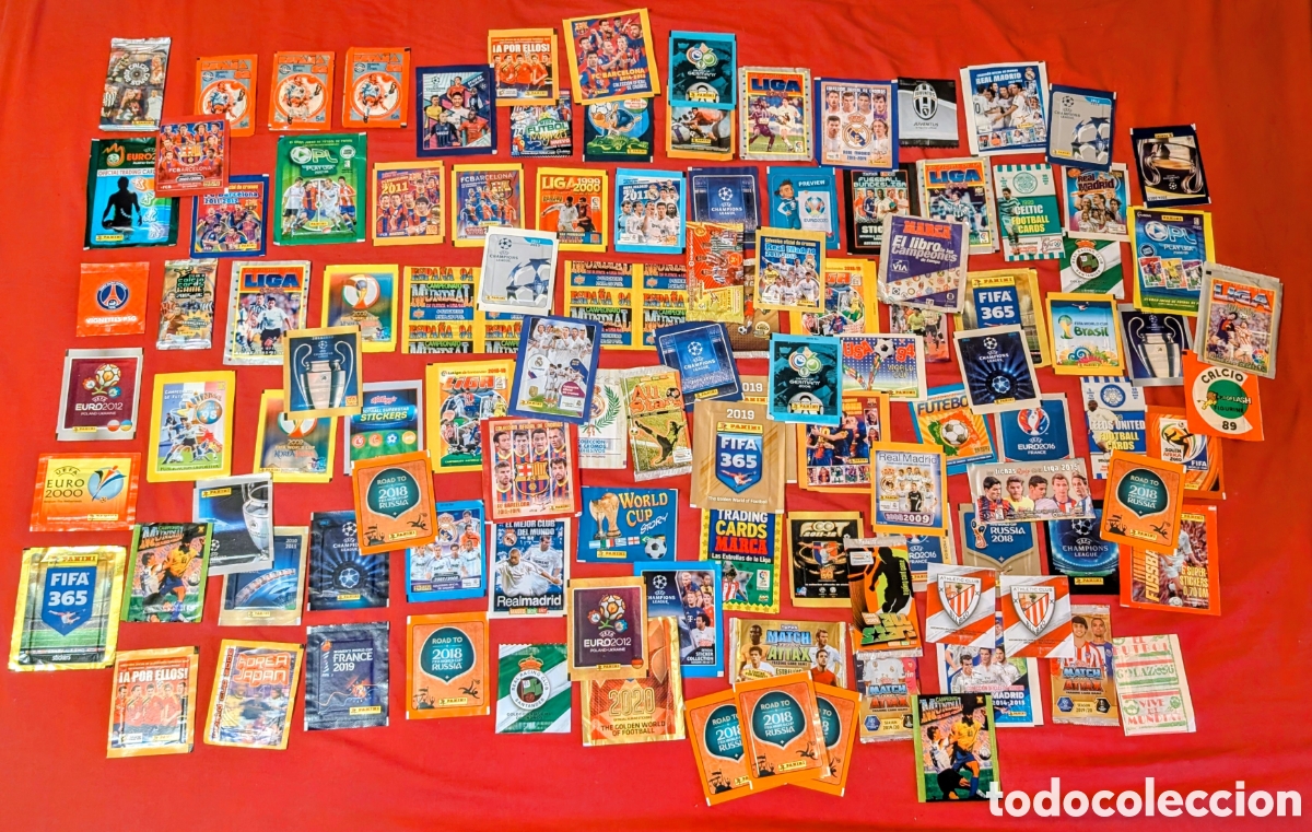 Football Stickers: Gran Colecci&oacute;n sobre de Liga de f&uacute;tbol sin abrir. Panini.. UEFA. Champions..