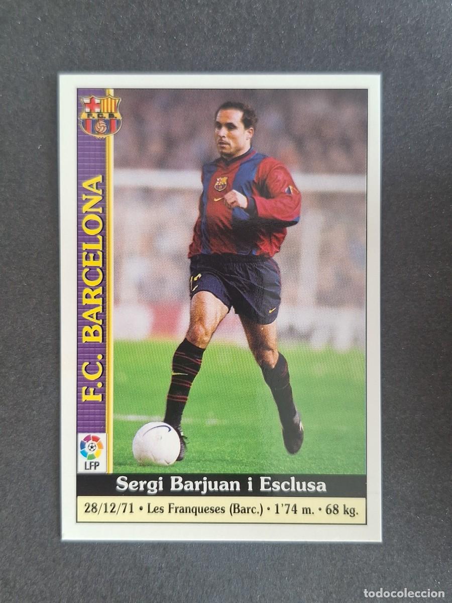 Cromos de f&uacute;tbol: L1 SERGI F. C. BARCELONA 5 MUNDICROMO LAS FICHAS DE LA LIGA 2000 99 00