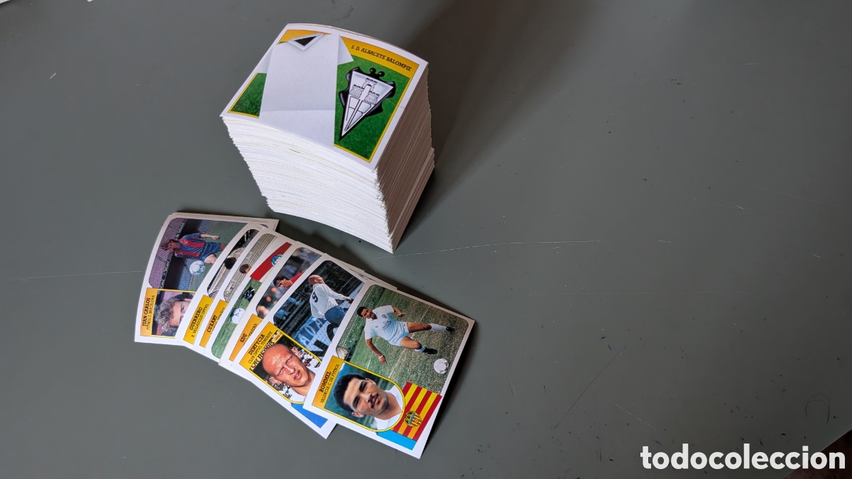 Cromos de f&uacute;tbol: LOTE 325 CROMOS DIFERENTES LIGA ESTE 1991/92 91 92 CARTON NUNCA PEGADOS, CON 12 FICHAJES Y COLOCAS