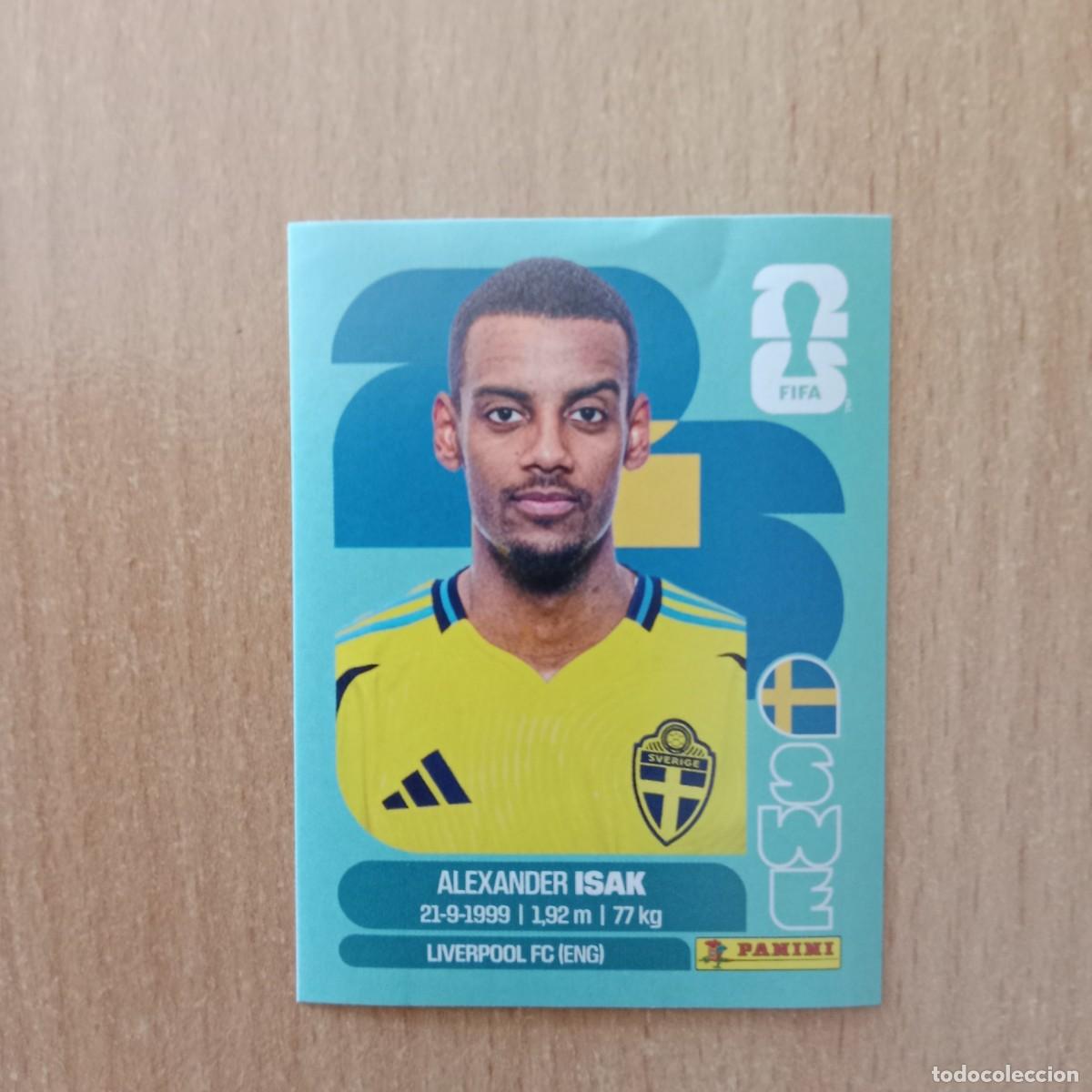 Cromos de f&uacute;tbol: ALEXANDER ISAK , SUECIA , STICKER CROMO N&ordm; SWE 19 , FIFA WORLD CUP 2026 - PANINI - A&Ntilde;O 2026.