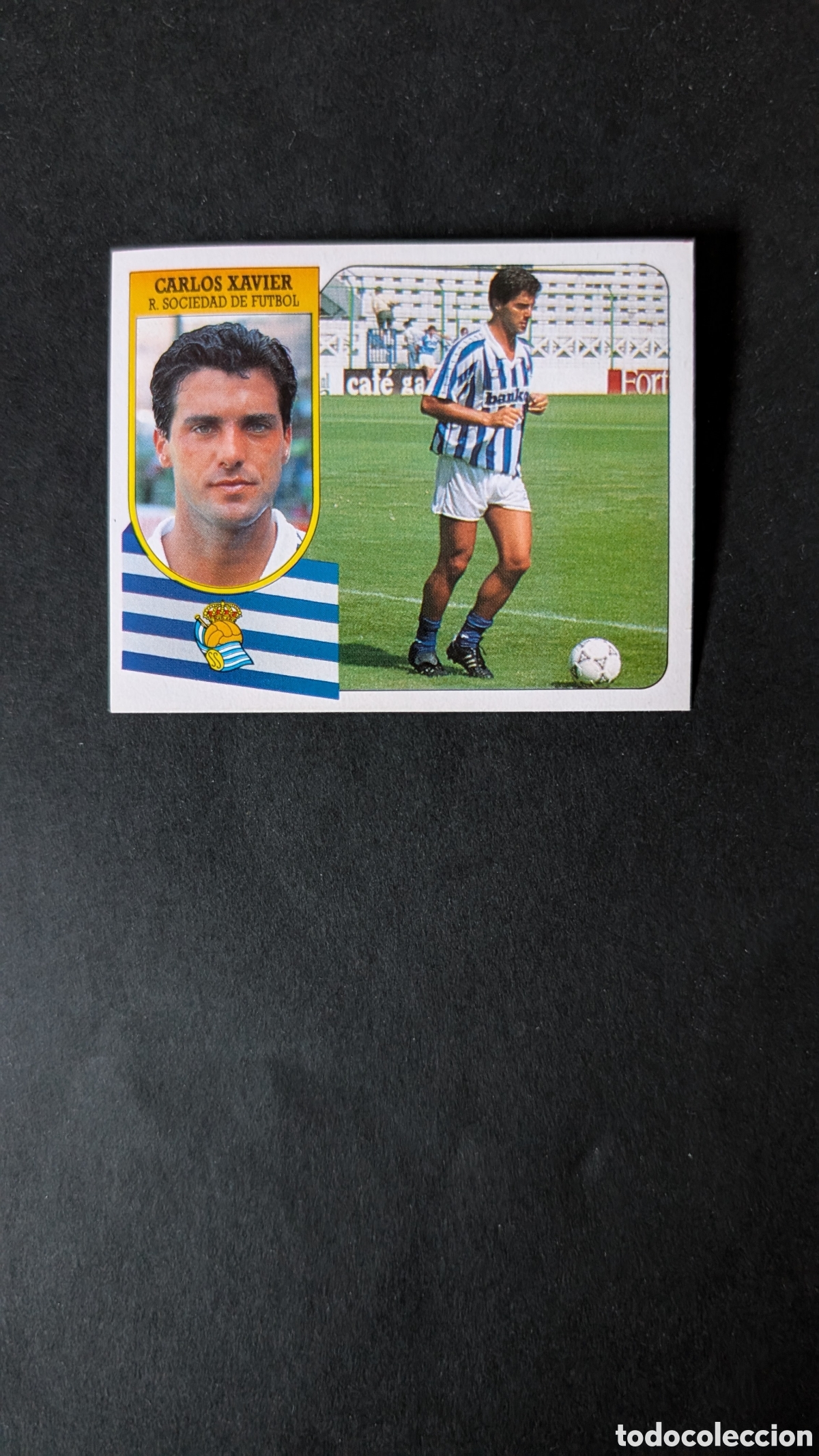 Cromos de Futebol: CARLOS XAVIER REAL SOCIEDAD COLOCA LIGA ESTE 1991/92 91 92 CARTON NUNCA PEGADO SIN PEGAR