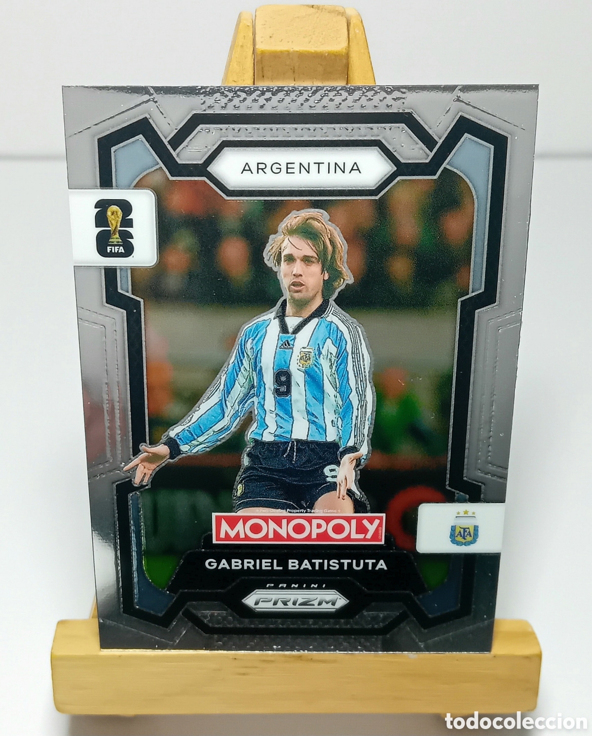 Cromos de f&uacute;tbol: GABRIEL BATISTUTA 2026 ARGENTINA MONOPOLY PRIZM PANINI.