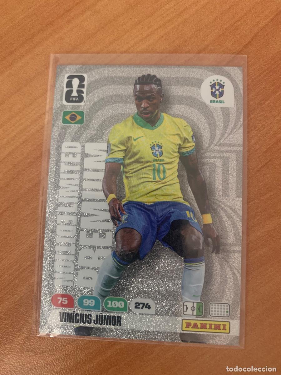 Cromos de f&uacute;tbol: VINICIUS JR EDICI&Oacute;N LIMITADA PREMIUM ADRENALYN XL MUNDIAL 2026