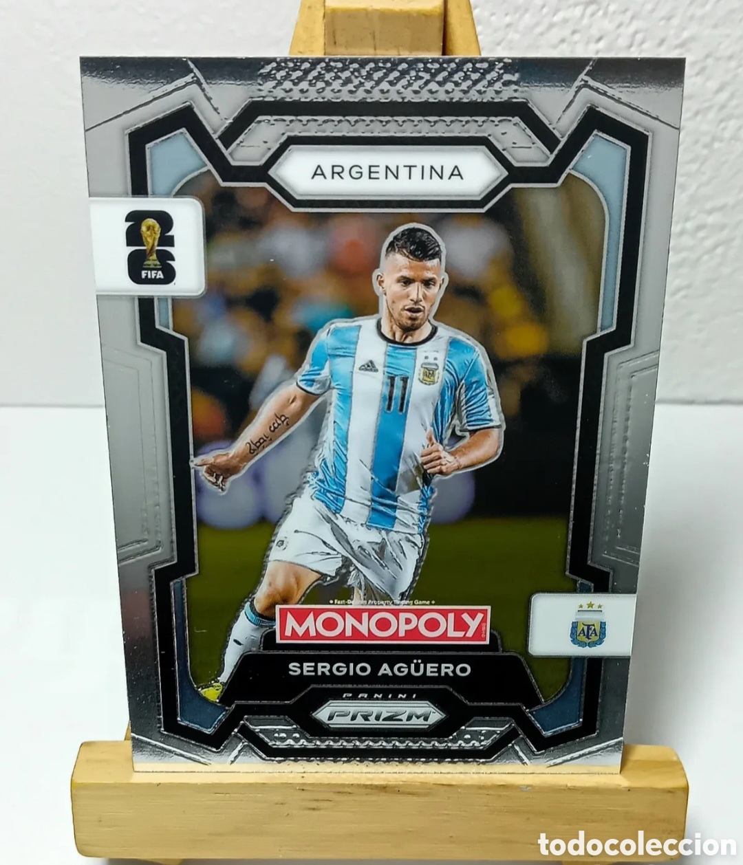 Figurine di Calcio: SERGIO AG&Uuml;ERO 2026 ARGENTINA MONOPOLY PRIZM PANINI.