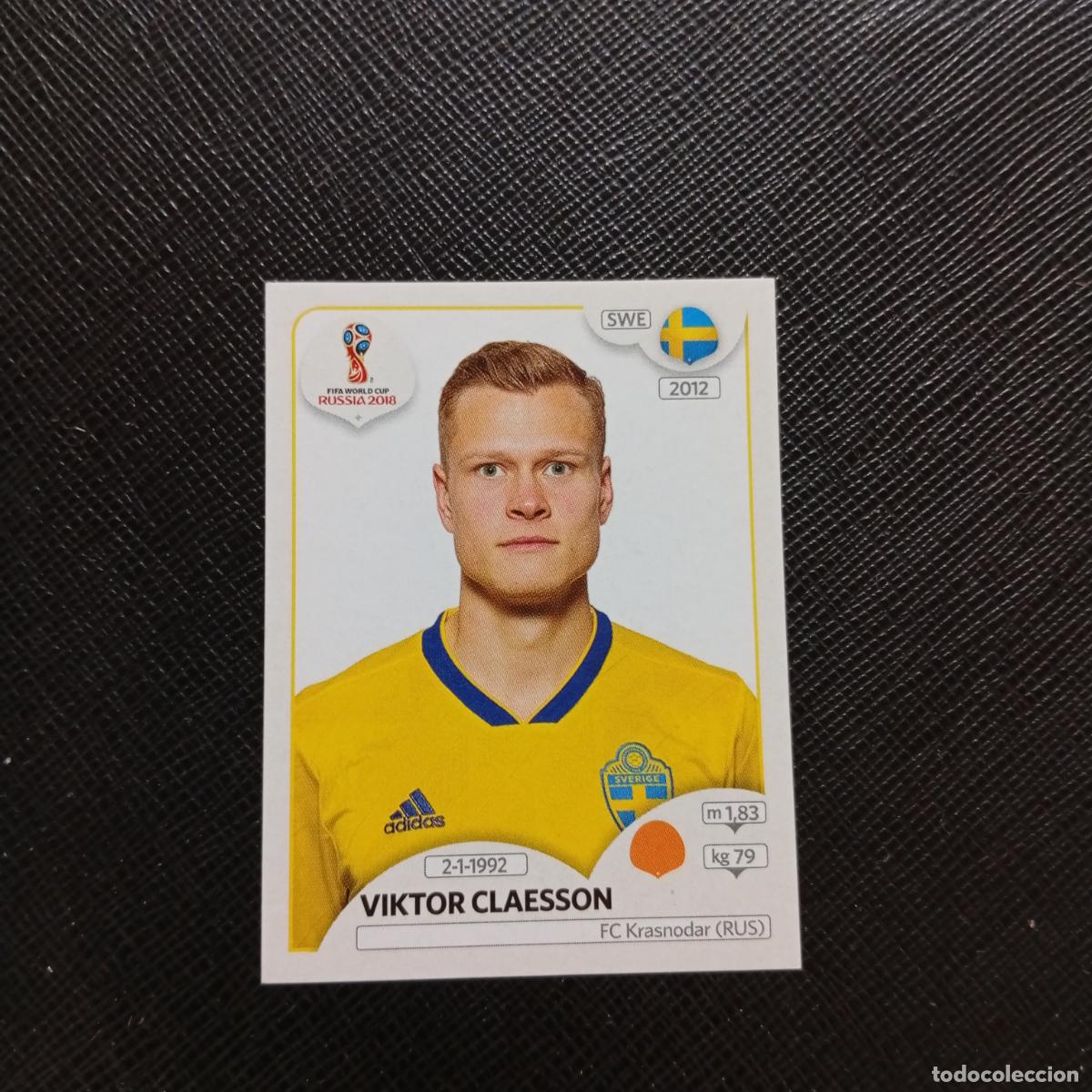 Cartes &agrave; collectionner de Football: 485 VIKTOR CLAESSON SUECIA PANINI MUNDIAL RUSIA 2018 CROMO FUTBOL 18 - SIN PEGAR - CJ2