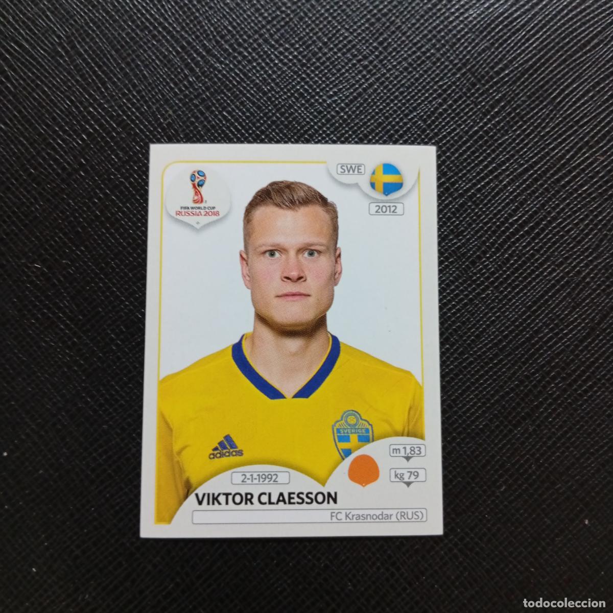 Cartes &agrave; collectionner de Football: 485 VIKTOR CLAESSON SUECIA PANINI MUNDIAL RUSIA 2018 CROMO FUTBOL 18 - SIN PEGAR - CJ2